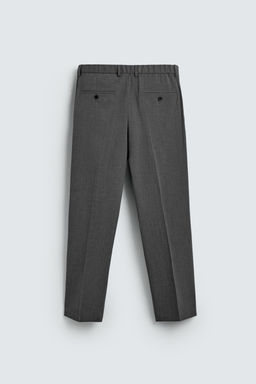 PANTAL?N CON LANA REGULAR FIT NON IRON / Gris - Zara фото 7