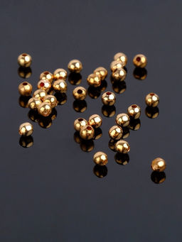 Цена за 2 шт. Кримп - зажимная бусина СМ-369, набор 30 шт. 2.4 мм, цвет золото