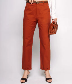 Брюки #ОКТ215001, терракотовый