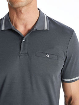 Polo Yaka Merserize G?r?n?ml? Erkek Ti??rt