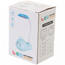 Цена за 2 шт. Настольная лампа "Sweet deer" 7.5*13.5*20 см LED, USB 0.6-3W, Голубой