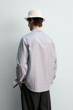 CAMISA CUADROS LIMITED EDITION / Celeste - Zara фото 3