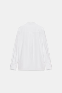 ZW COLLECTION POPLIN SHIRT WITH BIB DETAIL - Zara фото 5