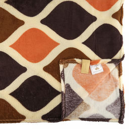 Плед/покрывало 220х200см "Каргопольский", велсофт "California" набивной, полиэстер 100%, плотность 160г/м2, упаковка: 20х33см пояс бумажный, "Домашняя мода" (Россия)