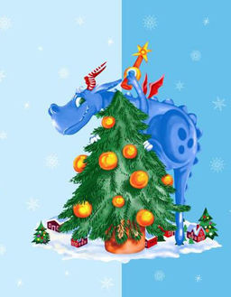 Комплект вафельных полотенец 48*60 см, 3 штуки (Веселые драконы) - Ивановотекстиль фото 9