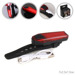 Фонарь задний COMIRON TA08 корпус: ABS, IPX4; свет: 12LED, 80lm; аккум: 150mAh, USB; пять режимов. /уп 400/ - Галеонтрейд фото 4