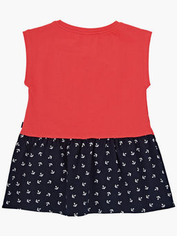 Футболка для девочки UD 1422 коралловый - Mini maxi фото 4