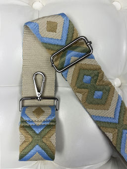 LACCOMA ремень 1000-икс-5-беж/голуб/зеленый полиэстр