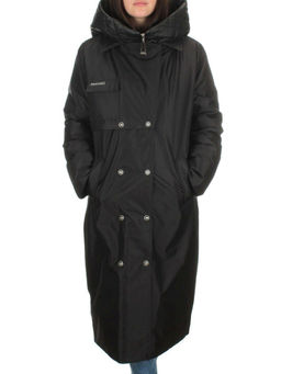 EAC327 BLACK Пальто зимнее женское (200 гр. холлофайбера) - Fashion фото 2