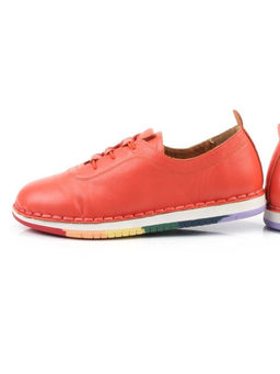 03-XKL23-018 CORAL Полуботинки женские (натуральная кожа)