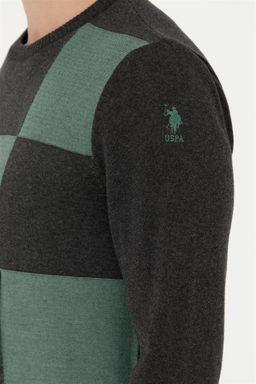 Мужской свитер антрацитового меланжа - U.s. polo assn фото 7