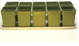 Комплекты для рассады 0,9л. (10 шт.+поддон)