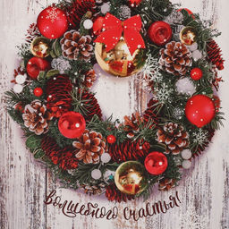 Цена за 2 шт. Коробка подарочная новогодняя складная «Волшебного счастья», 22 х 30 х 10, Новый год