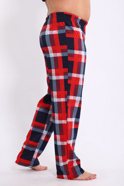 Брюки домашние мужские из кулирки красная клетка - Амадэль фото 6