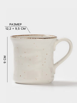 Кружка Magistro Alpine Frost, 350 мл, фарфор, белая