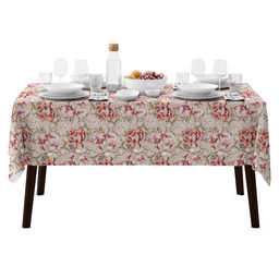 Душистый пион К Скатерть 180х145см, длина стола до 140см, на 6 персон, хлопок Премиум 186г/м2, Домашняя мода (Россия)  фото 6