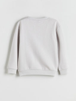 Erkek ?ocuk Aslan ve Kaplan Bask?l? Sweatshirt