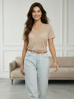 Футболка паутинка полупрозрачная - Binita фото 3