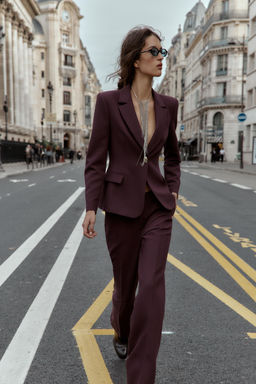 STRAIGHT-LEG TROUSERS