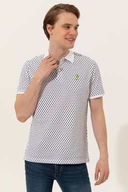 U. S. Polo Assn Мужская темно-синяя футболка с воротником-поло