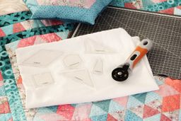 Gamma PPS-06 Шаблон для пэчворка толщ. 3 мм 6.5 см х 6.5 см в пакете с еврослотом пятиугольник