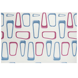 Салфетка под горячее (термосалфетка) "Фигуры" 30х45см набор 4 штуки, ПВХ, цвета микс (Китай)