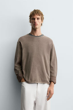 TEXTURED WASHED SWEATER - Zara фото 2