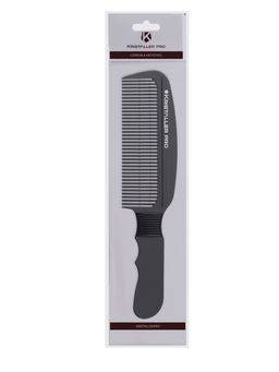 Kristaller Профессиональный гребень для стрижки волос 8217, карбон, черный, 21 см