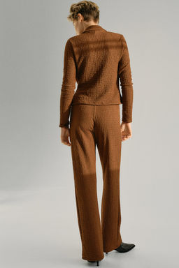 Pantalon acampanado con efecto arrugado - H&m фото 4