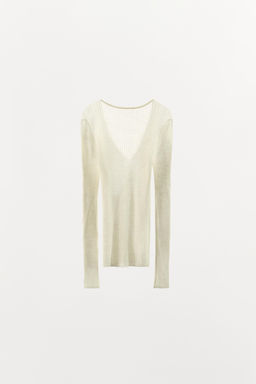 100% WOOL RIB TOP - Zara фото 11