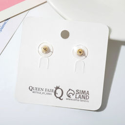 Серьги металл Мишутка, цвет чернёное золото - Queen fair фото 2