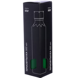 77030-6 Термобутылка 500мл. Star, зеленая (х20) - Mayer&boch фото 3
