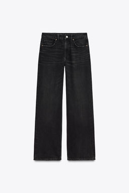 TRF WIDE-LEG MID-RISE FULL LENGTH JEANS - Zara фото 22