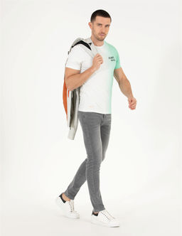 Gri Slim Fit Jean Pantolon