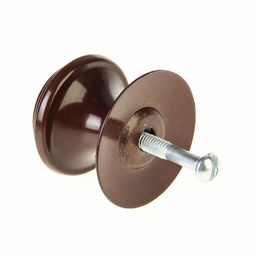 Цена за 10 шт. Ручка-кнопка РКК-15, коричневая