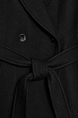 LONG WOOL COAT WITH BELT - Zara фото 11