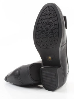 06-DYL74-1 BLACK Туфли женские (натуральная кожа)