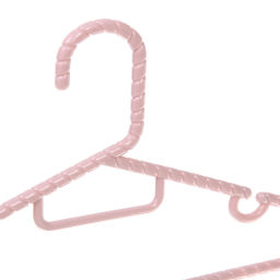 Цена за 5 шт. Плечики для одежды 2шт "ЭКЛАТТИ", цвет лиловый, 37*17см (Лейбл Селфи)