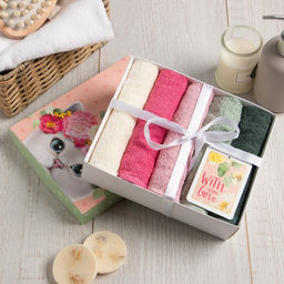 Набор махровых салфеток So pretty 30х30 см -5шт, 100% хл, 340гр/м2