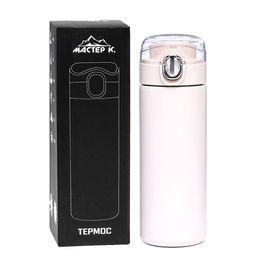 Термос Мастер К Simple, 400 мл, 20.5?6.3 см, сохраняет тепло 8 ч, нержавеющая сталь, белый