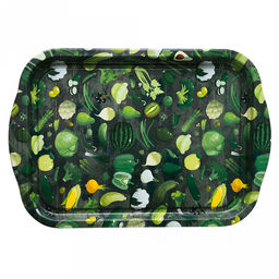 Поднос металлический "Авакадо" 30х16х1,5см, малый, прямоугольный (Россия)