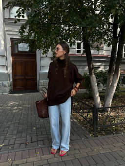 Свитер женский шоколад