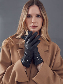 Перчатки женские 100% ш IS974 black - Eleganzza фото 3