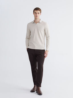 Polo Yaka Erkek Sweatshirt