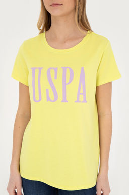 Женская фисташково-зеленая футболка с круглым вырезом - U.s. polo assn фото 13