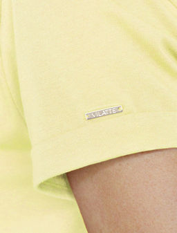Футболка Vilatte D49.146 хлопок с эластаном лимонная  фото 3