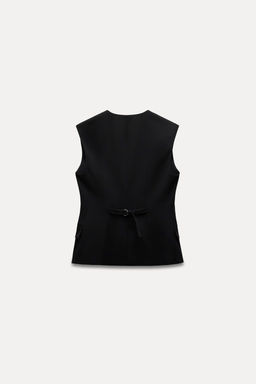 ZW COLLECTION WAISTCOAT WITH POCKETS - Zara фото 12