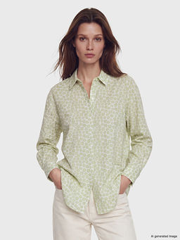 Desenli Oversize Kad?n G?mlek Tunik