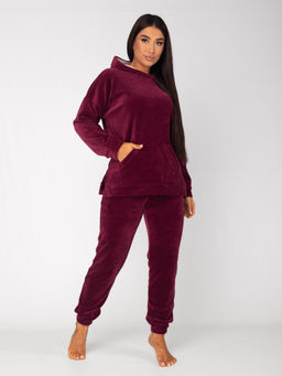 Костюм женский велюровый Аиша бордо