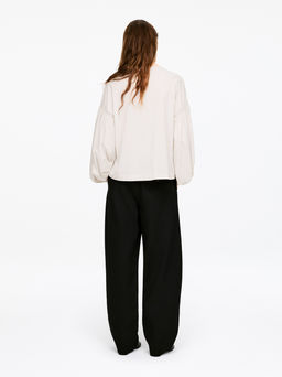 Blusa de algod?n con mangas abullonadas - H&m фото 4